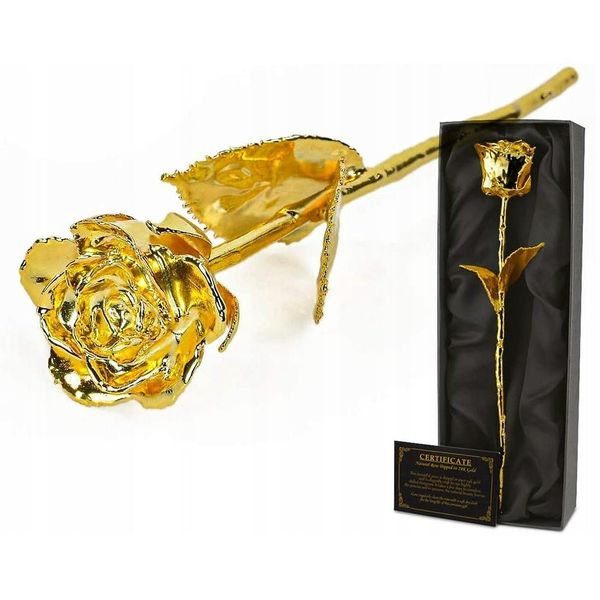 Rosa Placcata In Oro Naturale - 24K Golden Rose Deluxe-image