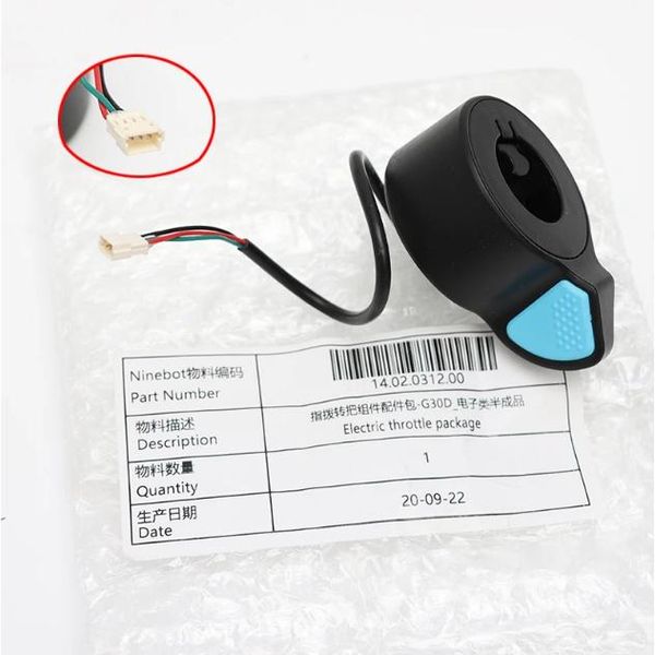 Ninebot G30 G30D G30 Ld Pedale Elettronico Del Gas Blu Accelelator-image