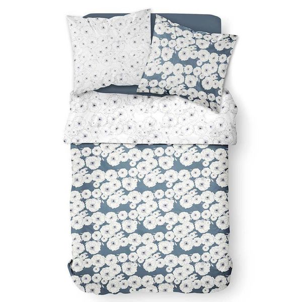 Biancheria Da Letto In Cotone Poppies Draw, Double-Face, 220 X 240 Cm-image