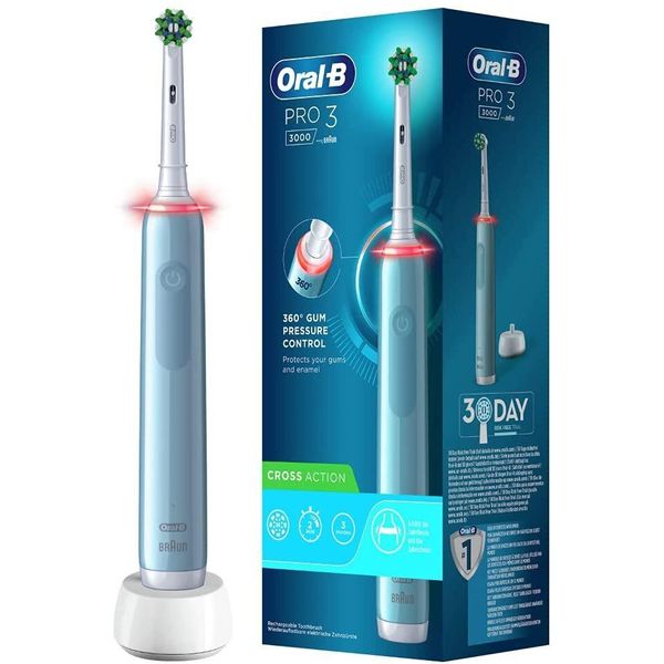 Oral-B Pro 3 3000 Cross Action Bleu-image