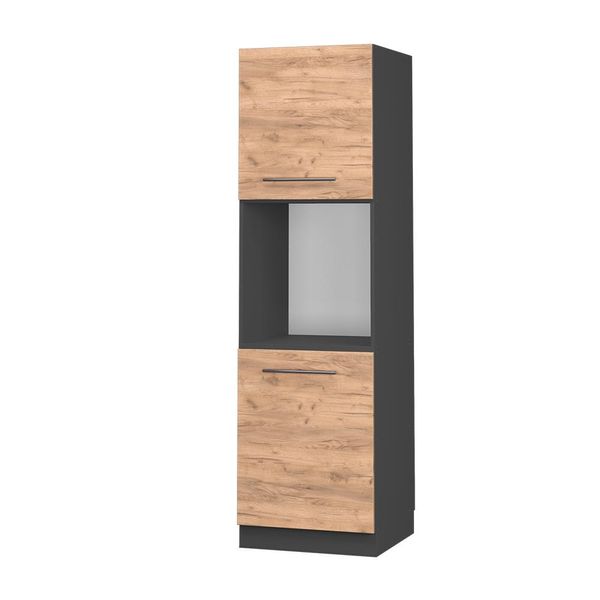 Vicco Mobile Per Forno Da Incasso Fame-Line, 60 Cm Aperto, Quercia Dorata/Antracite-image