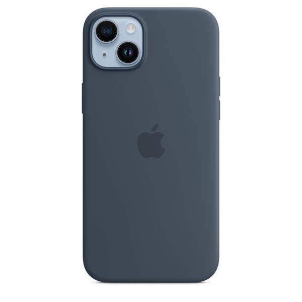 Etui Apple Mpt53Zm/A Custodia In Silicone Per Iphone 14 Plus / 15Plus 6.7 Magsafe Niebieski/Storm Blue-image