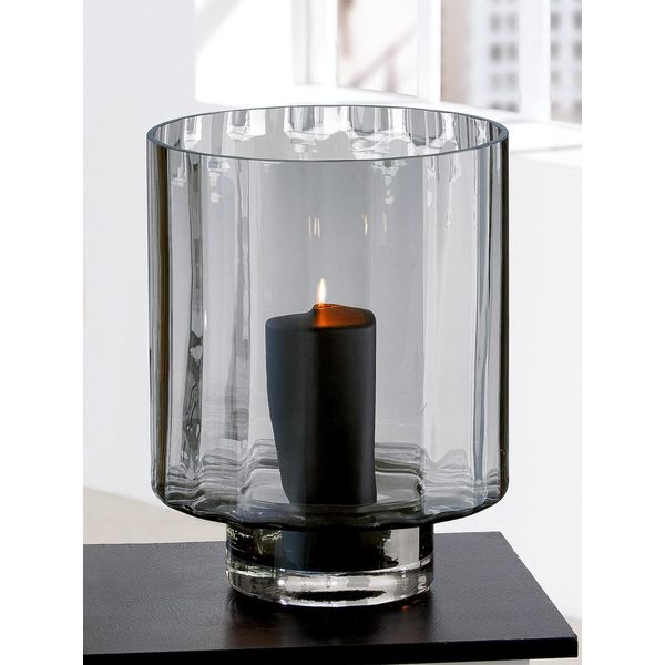 Gilde Windlicht, "Novus"", Glas, Schwarz, , H. 35 Cm, D. 27,5 Cm 27586"-image