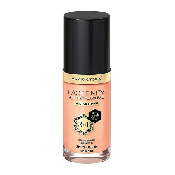 Max Factor Facefinity 3In1 Primer, Correttore E Fondotinta 80-Bronze 30Ml-image