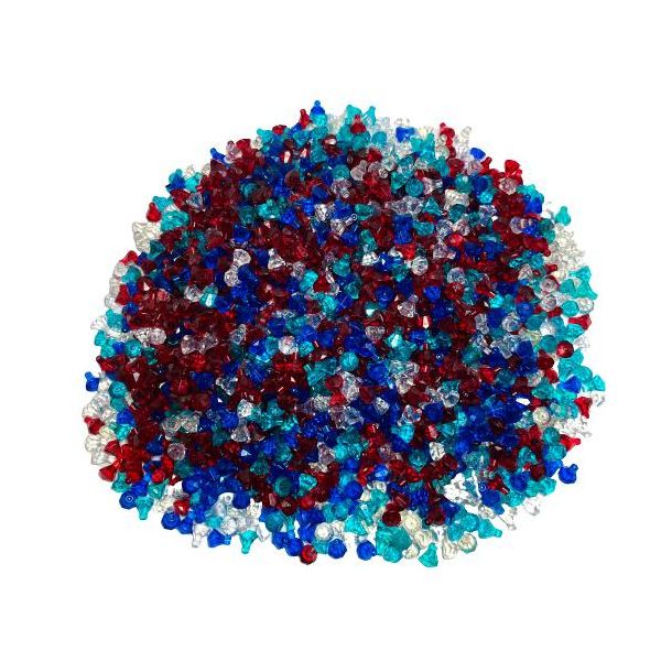 Lego® Gemme Gioielli Tesoro Misto Colorato - 30153 Nuovo! Quantità 500X - Ogni Mix Assemblato Singolarmente-image