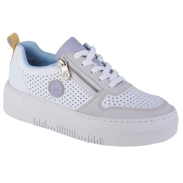 Rieker Scarpe Da Donna Con Suola A Zeppa M1905, Dimensioni:39 Eu, Colore:Bianco-image