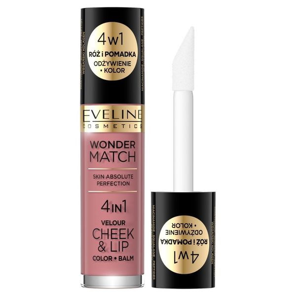 Eveline Cosmetics Wonder Match Velour Cheek&Lip Fard E Rossetto Liquido 02, 4,5 Ml-image