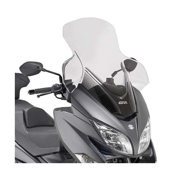 Parabrezza Givi D3115STG Trasparente 590 Mm X 670 Mm Per Suzuki Burgman 400 (17>22), Con Abe-image