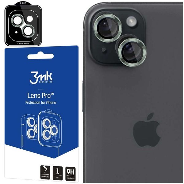 Apple Iphone 15 Plus - Protezione Lente 3Mk Pro Verde Alpino-image
