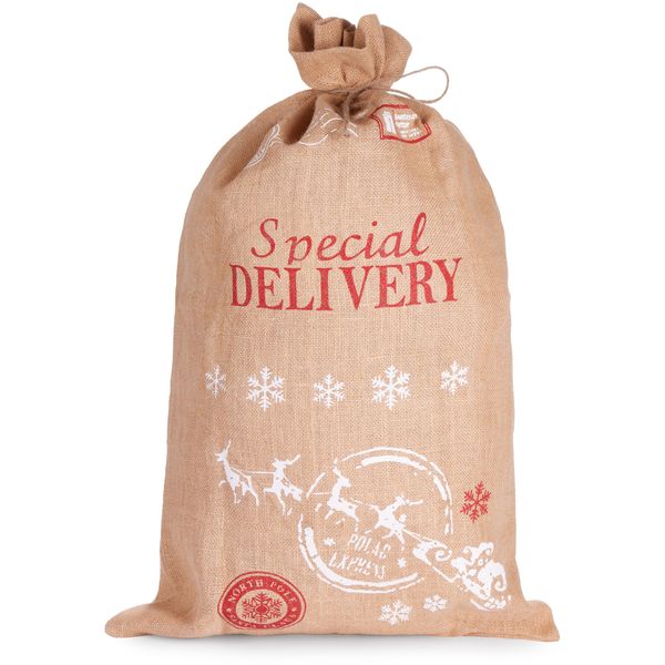 Brubaker Sacco Di Natale Consegna Speciale Babbo Natale Con Slitta - 80 Cm Sacco Di Babbo Natale, 1 Pezzo-image