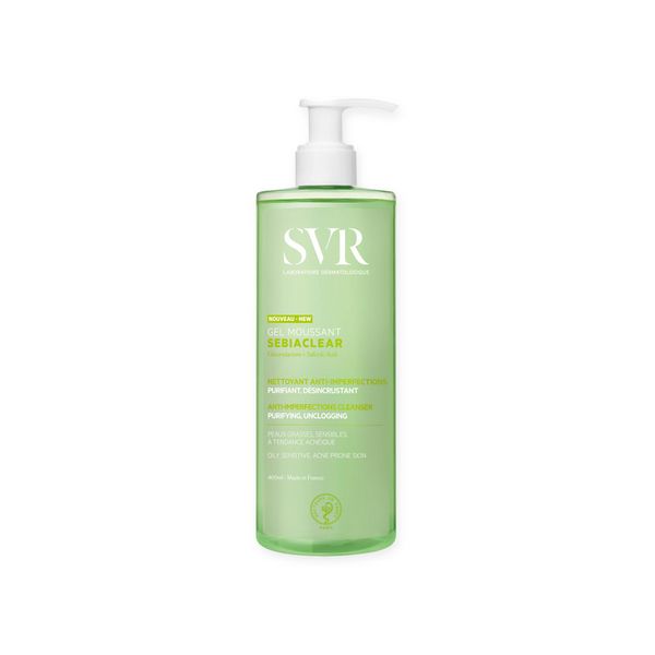 Svr Sebiaclear Gel Detergente Schiumoso Per Viso E Corpo Per Pelli Grasse, Acneiche E Miste 400Ml-image