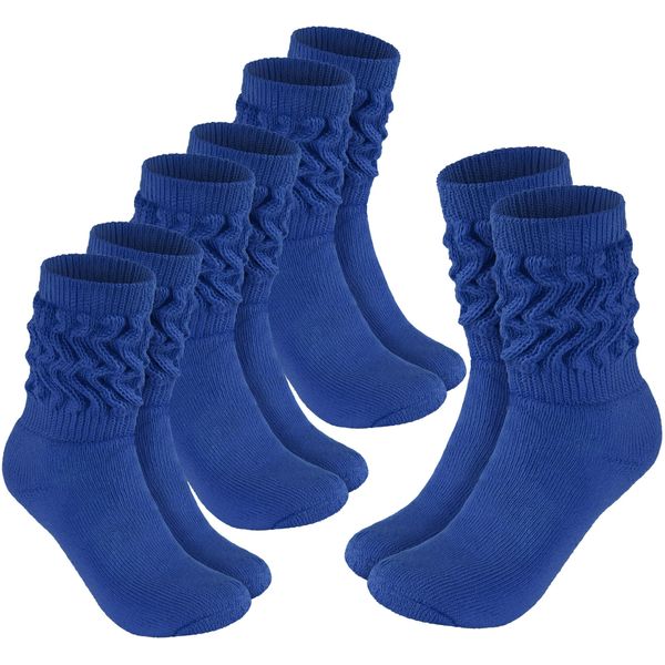 Brubaker Slouch Socks - Calze Da Donna Per Fitness, Yoga E Allenamento - Calze Sportive Da Donna, Blu, Taglia 39-42, 4 Paia-image