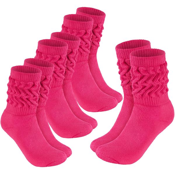 Brubaker Slouch - Calze Da Donna Per Fitness, Yoga E Allenamento - Calze Sportive Da Donna, Rosa, Taglia 39-42, 4 Paia-image