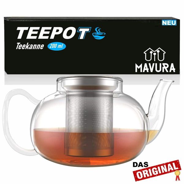 Teiera Teepot Con Colino Teiera In Vetro Teiera In Vetro Con Colino Tea Maker-image