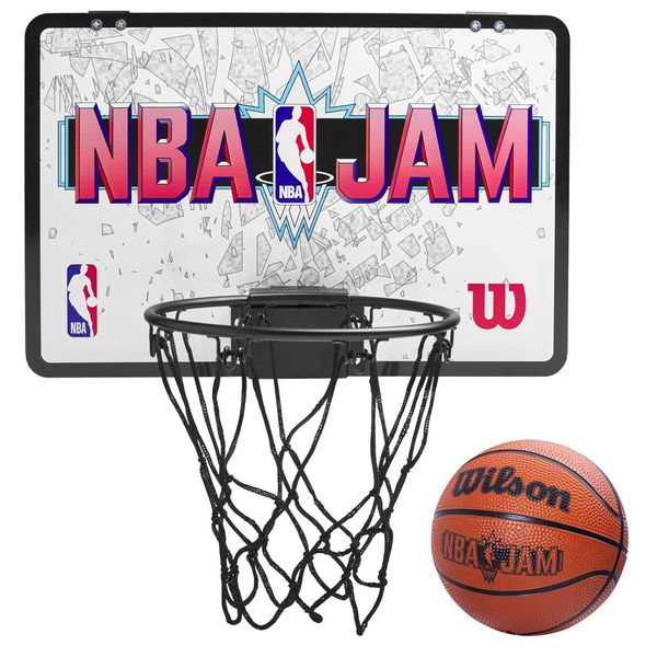 Wilson Nba Jam Mini Hoop WZ6013301, Tabellone Da Basket, Unisex, Grigio-image