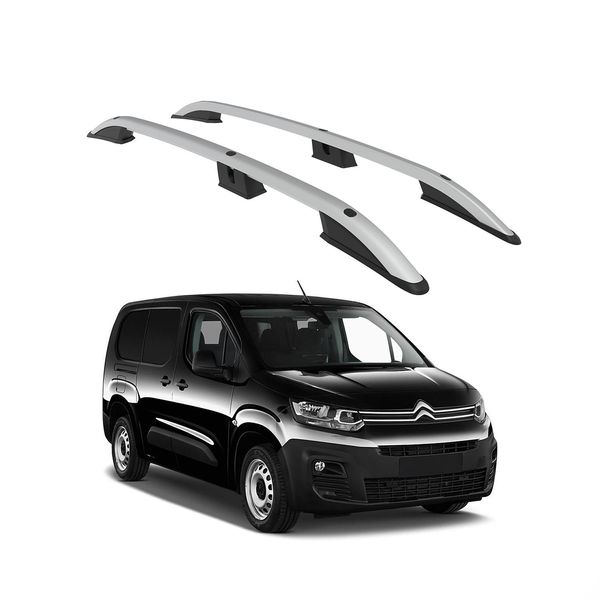 Tetto Turtle Corona Del Cerchio Citroen Berlingo Tutti 2019 2020 2021 2022 2023 2024 (Lwb) , Argento-image