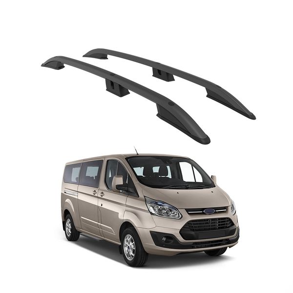 Tetto Turtle Crown Ford Custom All 2012 2013 2014 2015 2016 2017 2018 2019 2021 2022 2023 (Lwb) , Nero-image
