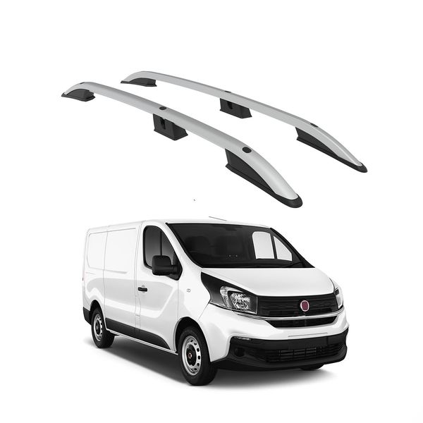 Tetto Turtolo Corona Fiat Talento X82 2016 2017 2018 2019 2020 2021 2022 2023 2024 (Lwb) , Argento-image