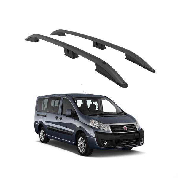 Corona Tetto Turtle Fiat Scudo Mk2 2006 2007 2008 2009 2010 2011 2012 2013 2014 2015 2016 (Swb) , Nero-image