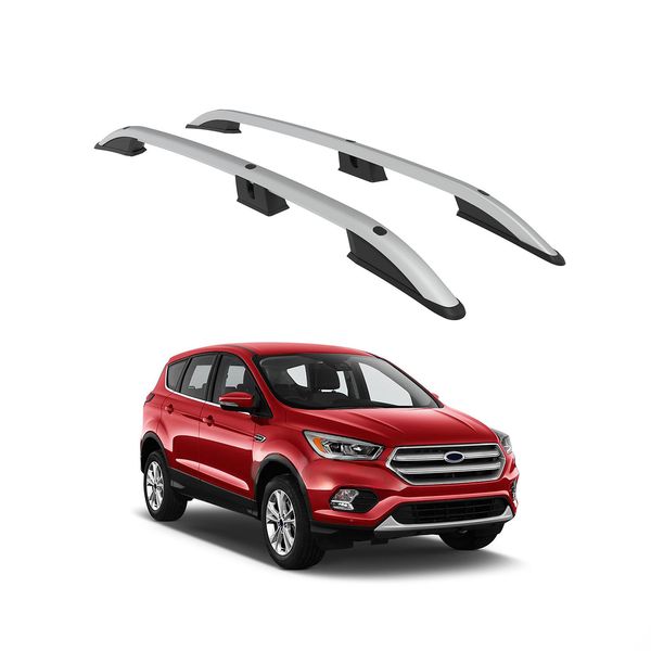 Tetto Turtle Crown Ford Kuga C520 2013 2014 2015 2016 2017 2018 2019 (Suv) , Argento-image