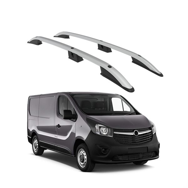 Tetto Turtle Roller Crown Opel Vivaro X82 2014 2015 2016 2017 2018 (Lwb) , Argento-image