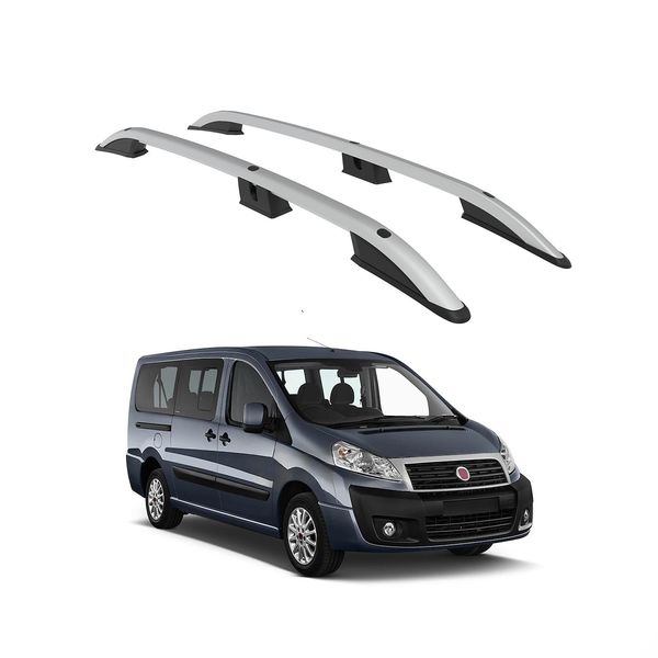 Tetto Turtle Corona Del Ruolo Fiat Scudo Mk2 2006 2007 2008 2009 2010 2011 2012 2013 2014 2015 2016 (Swb) , Argento-image