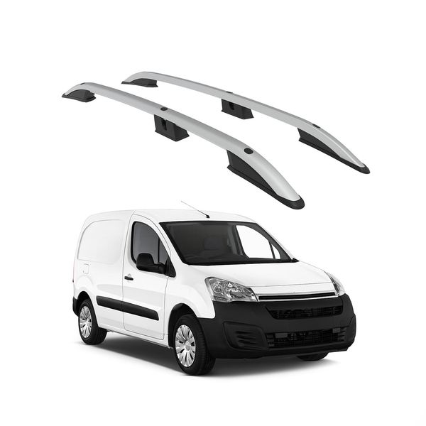 Tetto Turtolo Corona Citroen Berlingo Tutti 2008 2009 2010 2011 2012 2013 2014 2015 2016 2017 2018 (Van) , Argento-image