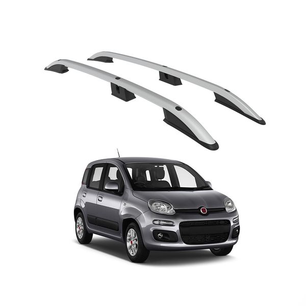 Tetto Turtolo Corona Fiat Panda 319 2012 2013 2014 2015 2016 2017 2018 2019 2020 2021 2022 2023 2024 (Hatchback) , Argento-image
