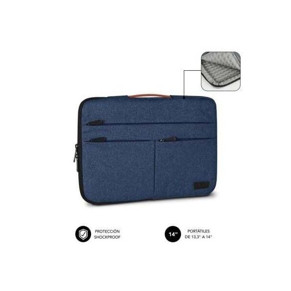 Subblim Air Padding 360 Sleeve Per Notebook Fino A 14" / Blu"-image