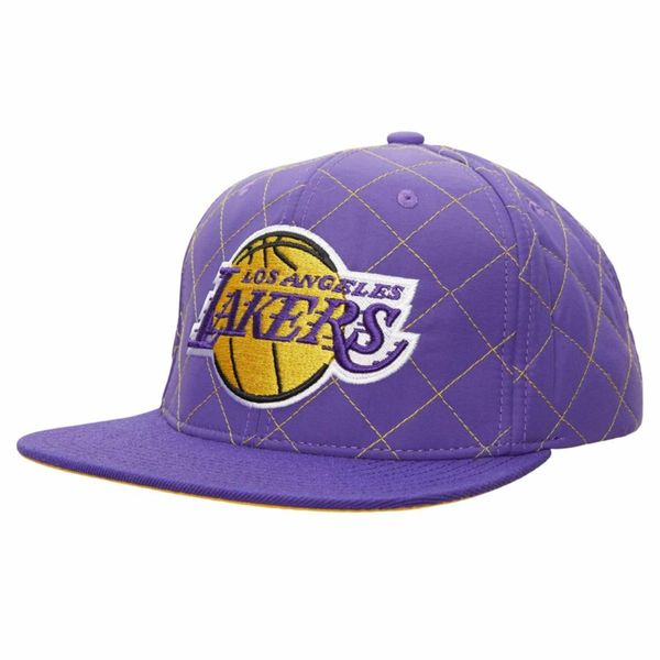 Mitchell & Ness Cappelli Nba Quilted Taslan Snapback Los Angeles Lakers, HHSS3170LALYYPPPPURP-image