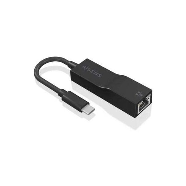 Adattatore Usb 3.1 Aisens A106-0765/ USB-C Maschio - RJ45 Femmina/ 11 Cm/ Nero-image