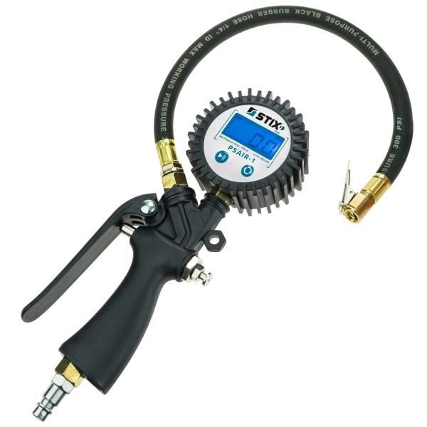 Pistola Di Pressione Per Pneumatici Stix PSAIR-1 0-18 Bar Con Manometro Elettronico-image