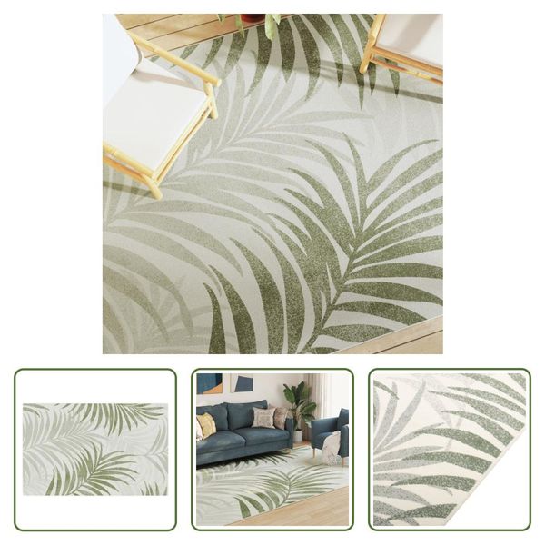 The Living Store Tappeto Per Interni Ed Esterni Multicolore 190X300 Cm Antiscivolo-image