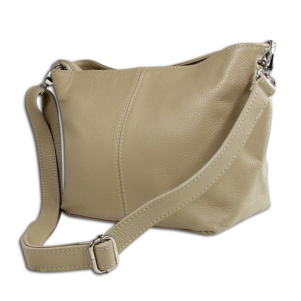 Toscanto Borsa A Tracolla In Pelle Borsa A Tracolla Taupe Beige OTT829SN-image