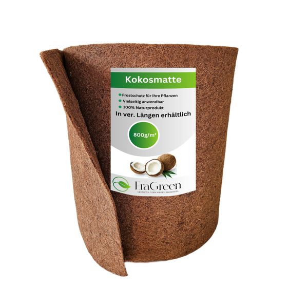 Stuoia Di Cocco 800G/M² 0,5M X 90M Protezione Invernale Per Piante Protezione Dal Gelo-image