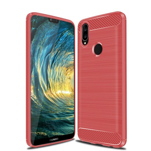 Custodia Per Huawei P20 Lite Da 5,8 Pollici Custodia In Tpu Copertura Robusta E Sottile In Materiale Morbido E Flessibile Slim Red-image