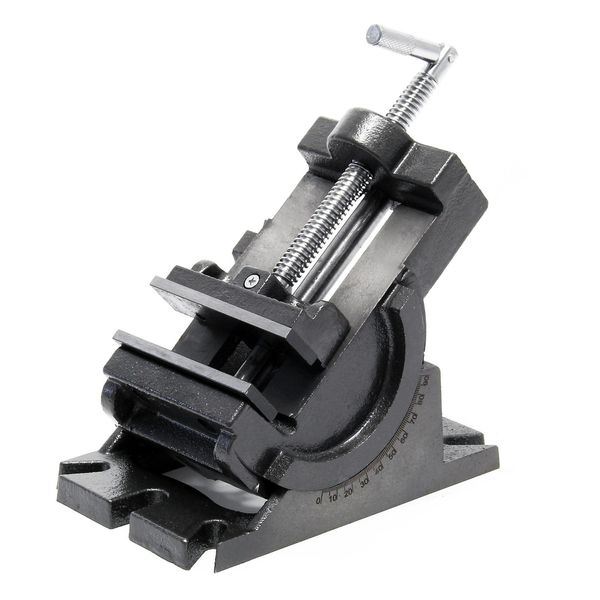 Morsa Per Macchine Di Precisione Wiltec Larghezza Ganasce 100 Mm, Girevole A 90° Per Lavori Precisi, Morsa Da Banco In Ghisa-image