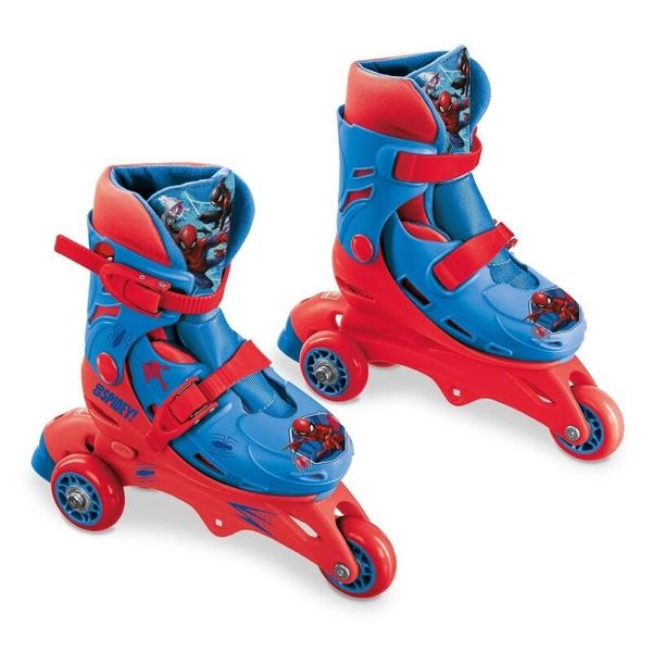 Mondo Toys - Marvel Spiderman - 3 Pattini In Linea - Pattini A Doppia Funzione - Ruote In Pvc - Taglia S/M 29/32 - 28631 Mondo-image