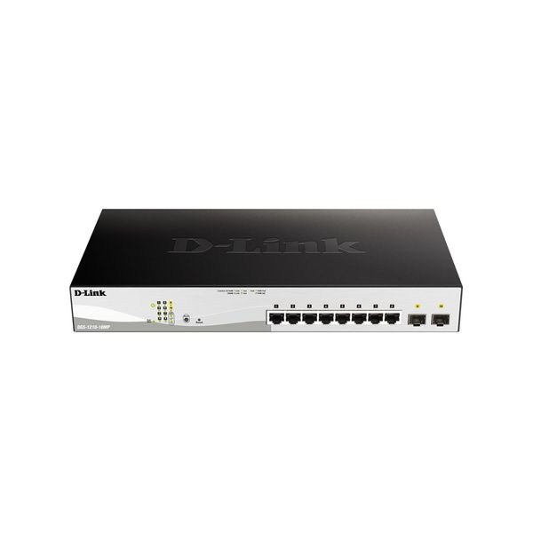 D-Link DGS-1210-10MP/E Switch 330Mm D-Link DGS-1210-10MP 2*SFP/ 8*GE Poe+ Al Dettaglio-image