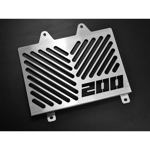 Coperchio Radiatore Zieger Compatibile Con Ktm 200 Duke Design Logo Argento-image