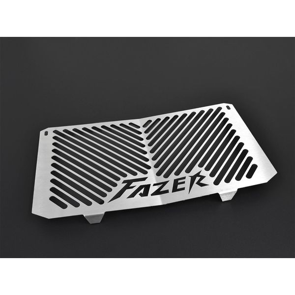 Zieger Copriradiatore Senza Copertura Laterale Compatibile Con Yamaha FZ1 | Fazer Logo 2 Argento-image