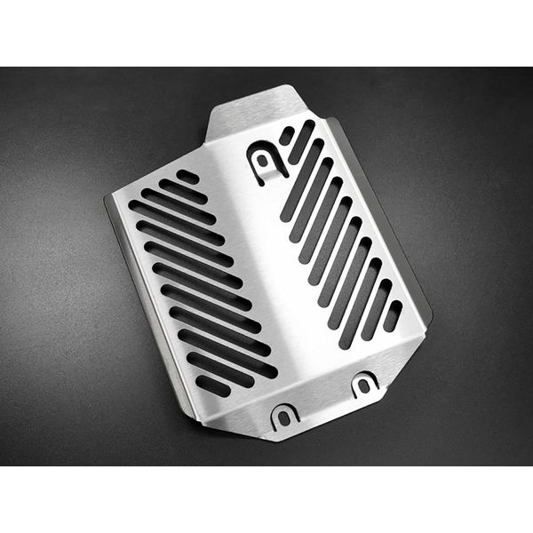 Coperchio Radiatore Zieger Compatibile Con Honda Vfr 800 X Crossrunner Fondo Pulito Argento-image