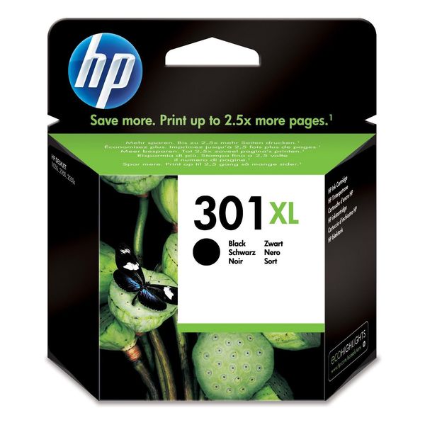 Original Hp Deskjet 2546 P (CH563EE / 301XL) Druckerpatrone Schwarz-image