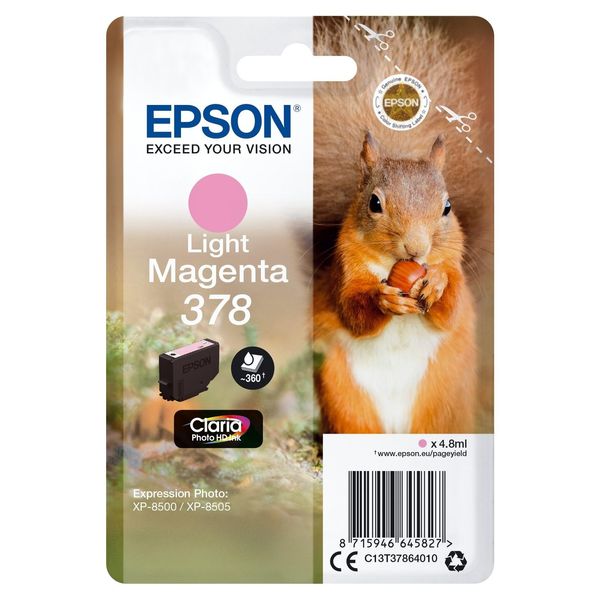 Original Epson Expression Photo XP-8500 Series (C13T37864010 / 378) Druckerpatrone Light Magenta-image