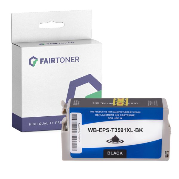 Kompatibel FüR Epson Workforce Pro WF-4725 Dwf (C13T35814010 / 35) Druckerpatrone Schwarz-image