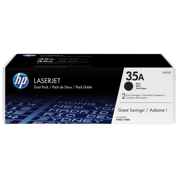Hp 35A 2 Pack Black Original Laserjet Toner Cartridges Cartuccia Toner 2 Pz Originale-image