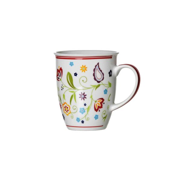 Flirt By R&B 018752 Tazza Da Caffè Doppio Shanti Con Motivo Paisley 320 Ml, Porcellana, Bianco-image