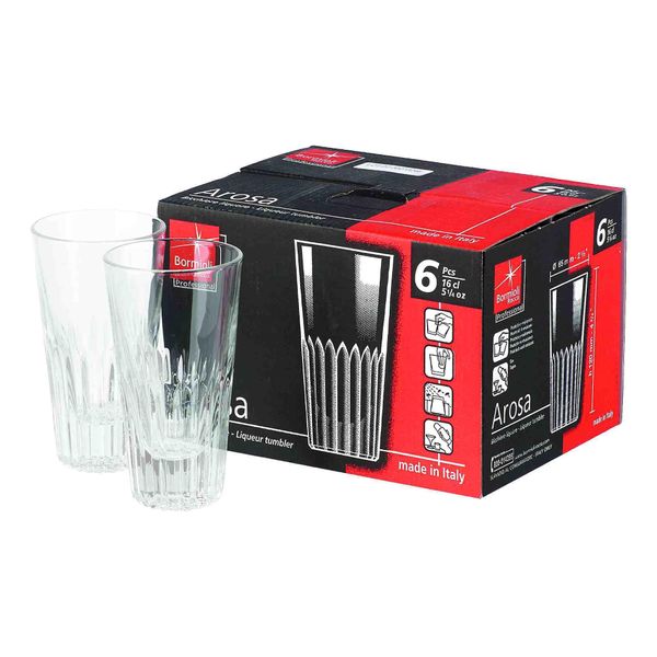 Bicchieri Da Whisky Arosa Bicchieri Da Whisky Tumbler Da Liquore Capacità 16 Cl 6 Pezzi-image