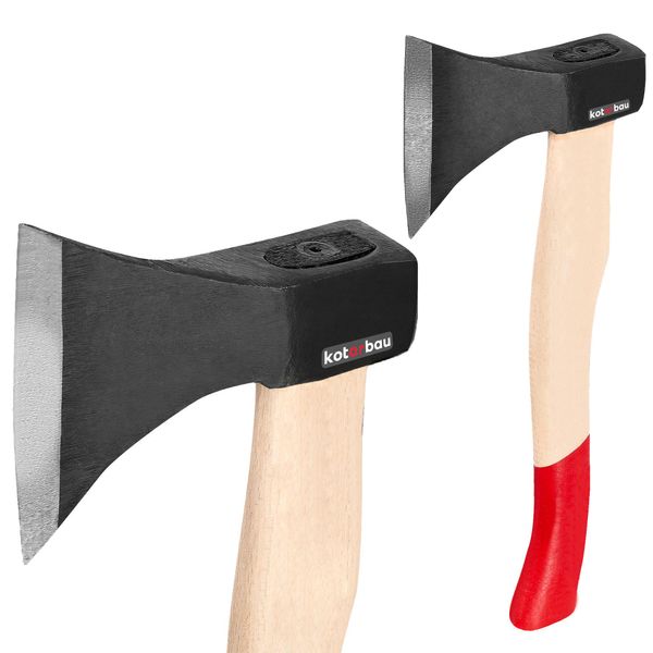 Kotarbau Ascia Forgiata 0,6 Kg Lunghezza Totale 358 Mm Con Manico In Legno Ascia Per Spaccare Il Legno Ascia Per Spaccare Martello Per Spaccare Ascia Per Tagliare Il Legno-image