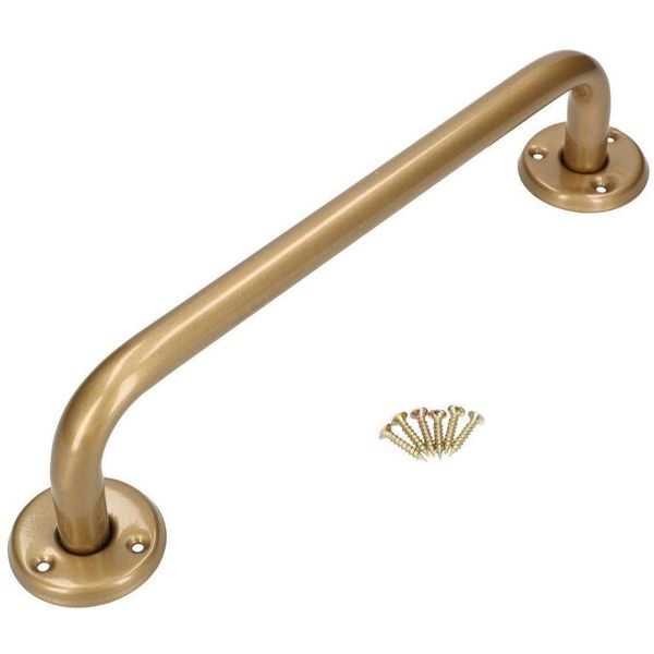 Kotarbau® Maniglia Per Vasca Da Bagno 400 Mm Supporto Oro Maniglia Per Vasca Da Bagno Maniglia Per Doccia Maniglia A Muro Supporto A Muro Maniglione Per Anziani Ausilio Per Il Bagno-image